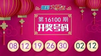 大乐透16100期开奖,幸运号码揭晓，大奖花落谁家？